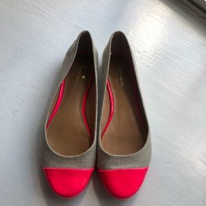 Kate Spade Hot Pink Flats 7.5